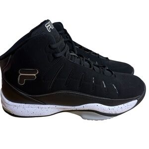 Fila Men's Afar Basketball Black & White Athletic Shoes Size 14